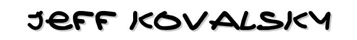Jeff Kovalsky font